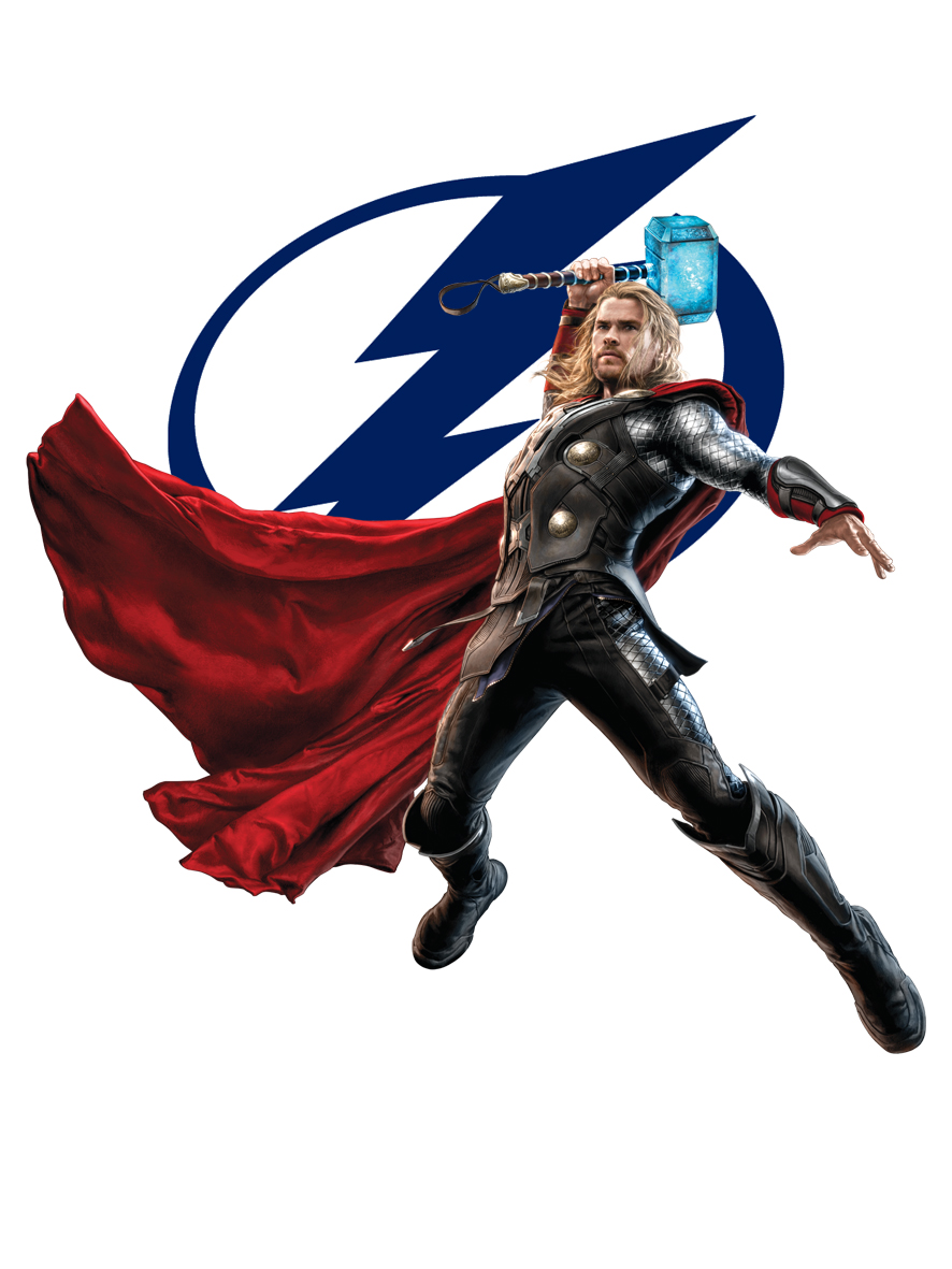 Tampa Bay Lightning Thor Logo vinyl decal